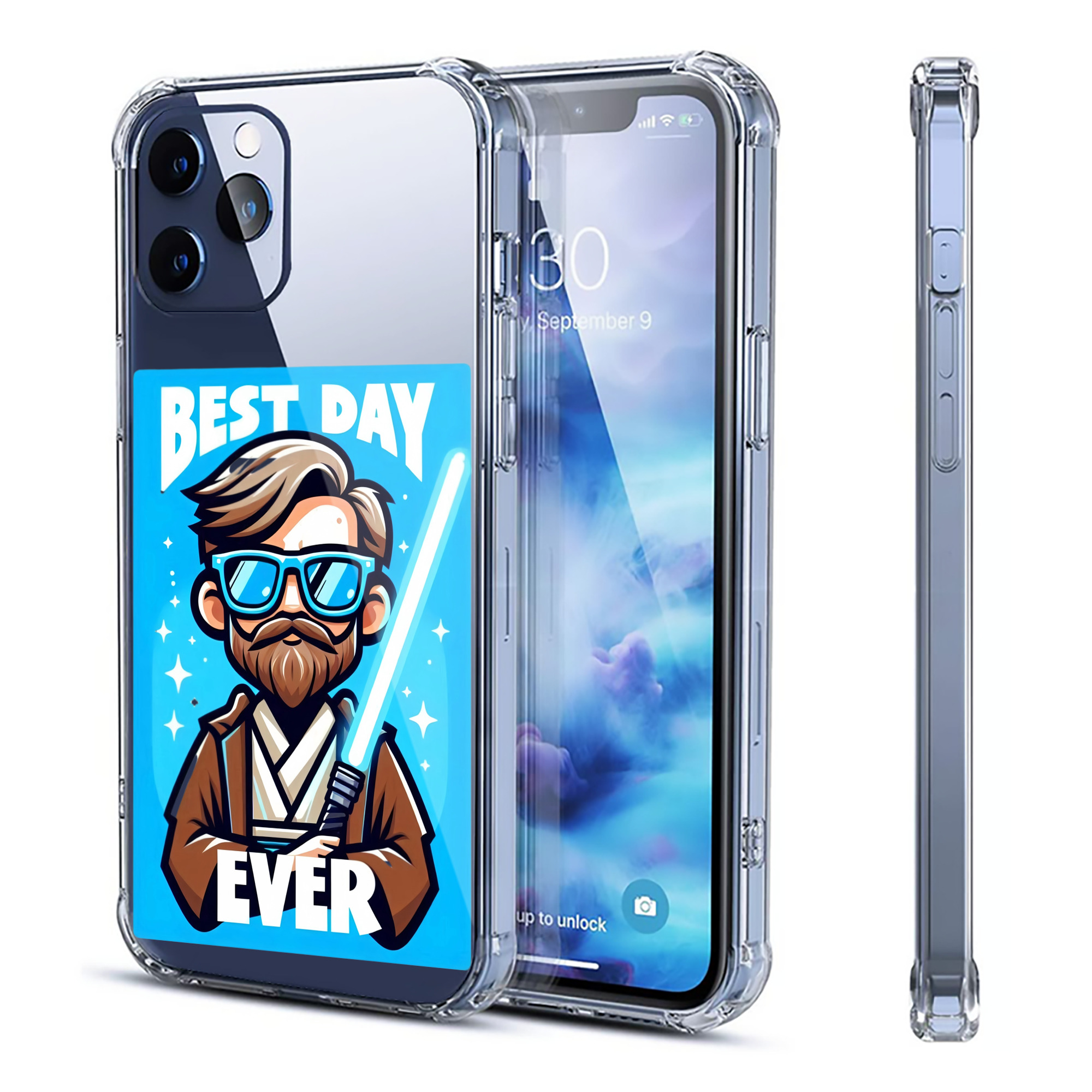 （画像用） スター・ウォーズ Star Wars 【iPhone 12シリーズ対応】透明スマホケース（クリアソフトケース）